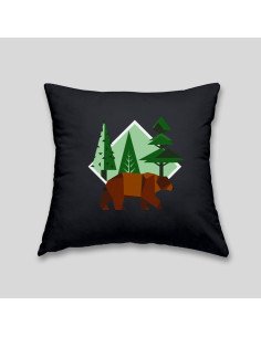Brown bear cushion 2