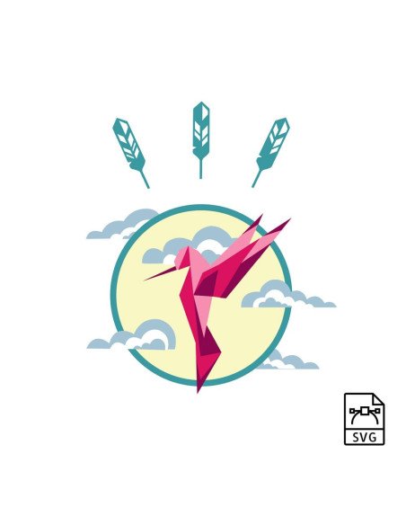 copia de Hummingbird - Vector graphics