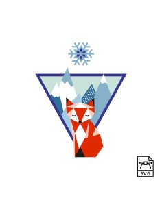 copia de Mountain fox - Vector graphics